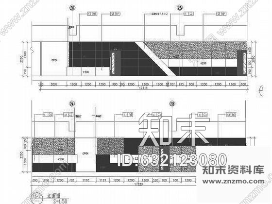 施工图上海动感时尚量版KTV室内装修图含实景cad施工图下载【ID:632123080】