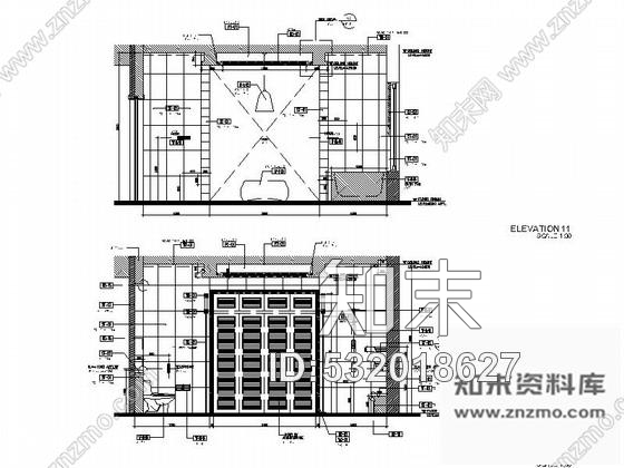 施工图海南生态休闲度假酒店别墅室内装修CAD施工图(含效果图)施工图下载【ID:532018627】