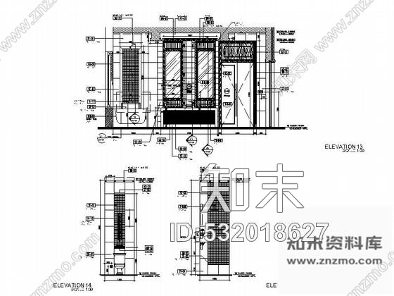 施工图海南生态休闲度假酒店别墅室内装修CAD施工图(含效果图)施工图下载【ID:532018627】