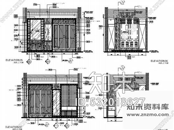 施工图海南生态休闲度假酒店别墅室内装修CAD施工图(含效果图)施工图下载【ID:532018627】