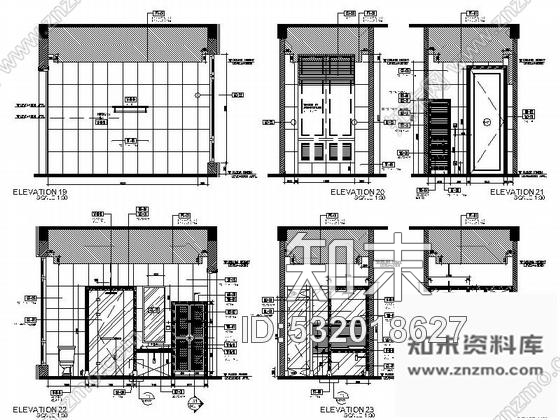 施工图海南生态休闲度假酒店别墅室内装修CAD施工图(含效果图)施工图下载【ID:532018627】