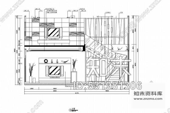 施工图广州山水之间新中式风格三层别墅装修图含效果图cad施工图下载【ID:531981306】