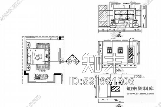 施工图广州山水之间新中式风格三层别墅装修图含效果图cad施工图下载【ID:531981306】