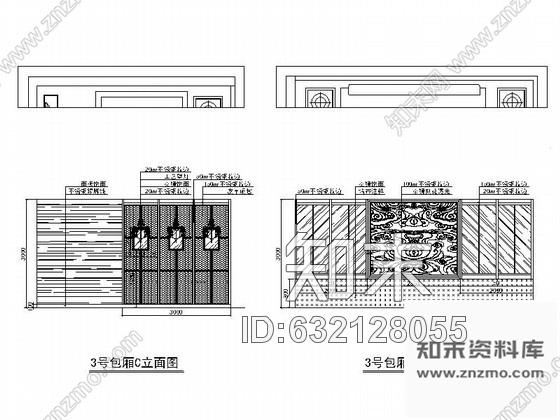 施工图张家港精装KTV三间包厢室内装修图cad施工图下载【ID:632128055】