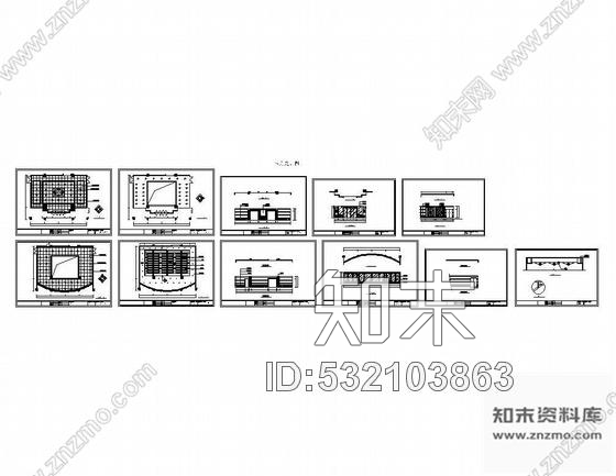 施工图某办公楼大厅装修图cad施工图下载【ID:532103863】