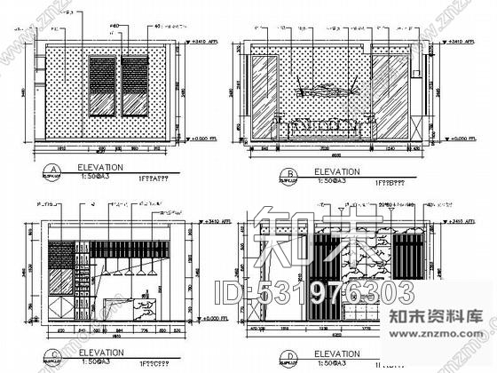 施工图江苏260㎡新中式风格三层别墅室内装修施工图含高清效果图cad施工图下载【ID:531976303】