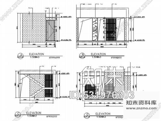 施工图江苏260㎡新中式风格三层别墅室内装修施工图含高清效果图cad施工图下载【ID:531976303】