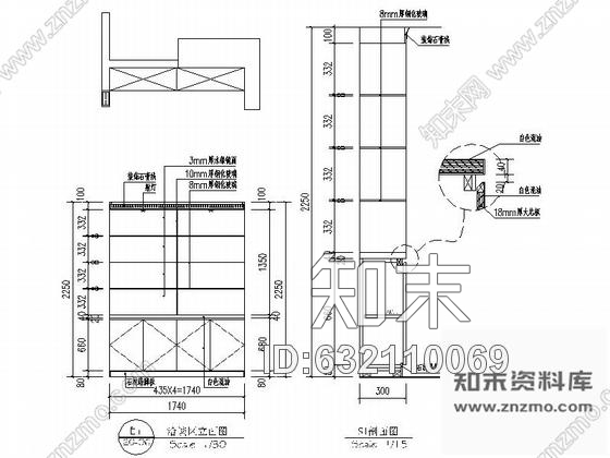 施工图吉林美容养生现代风格SPA会所室内装修施工图含实景cad施工图下载【ID:632110069】