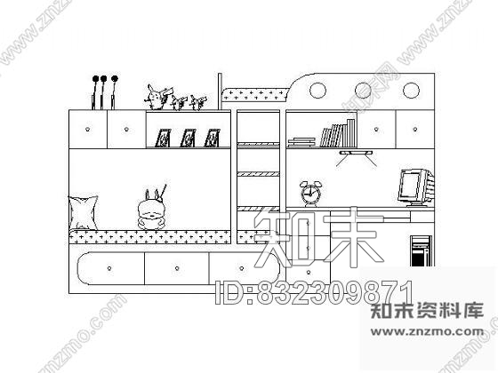 图块/节点卧室空间设计图块集施工图下载【ID:832309871】