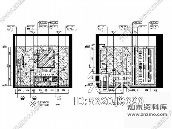 施工图锦阳5星高档酒店标准大床房室内设计CAD施工图(含效果图)施工图下载【ID:532019690】