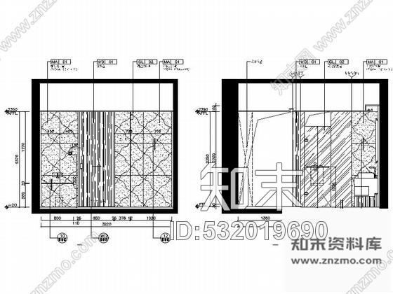 施工图锦阳5星高档酒店标准大床房室内设计CAD施工图(含效果图)施工图下载【ID:532019690】