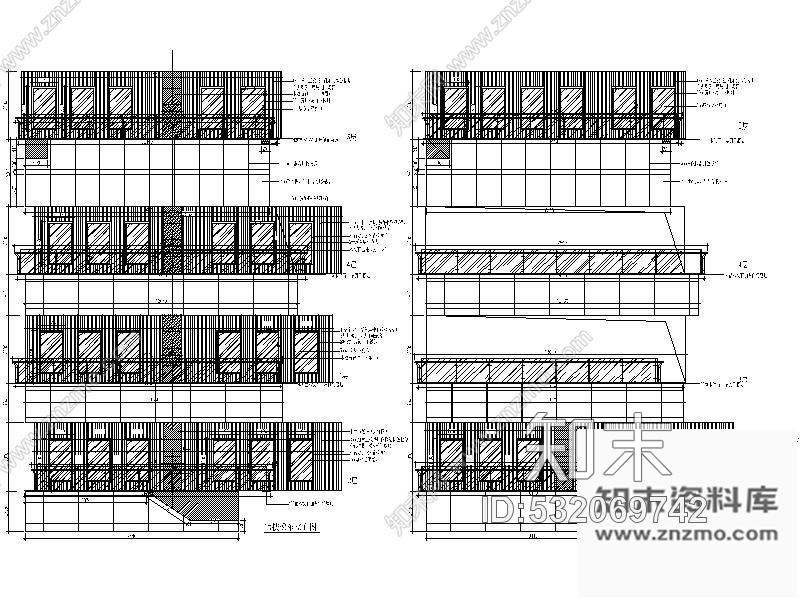 施工图辽宁某大型百货商场室内扶梯装修图cad施工图下载【ID:532069742】