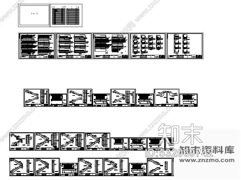 施工图辽宁某大型百货商场室内扶梯装修图cad施工图下载【ID:532069742】