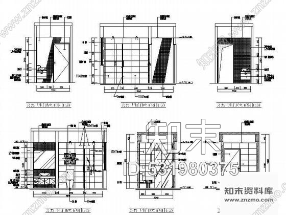 施工图现代中式风格双层别墅装修图含效果cad施工图下载【ID:531980375】