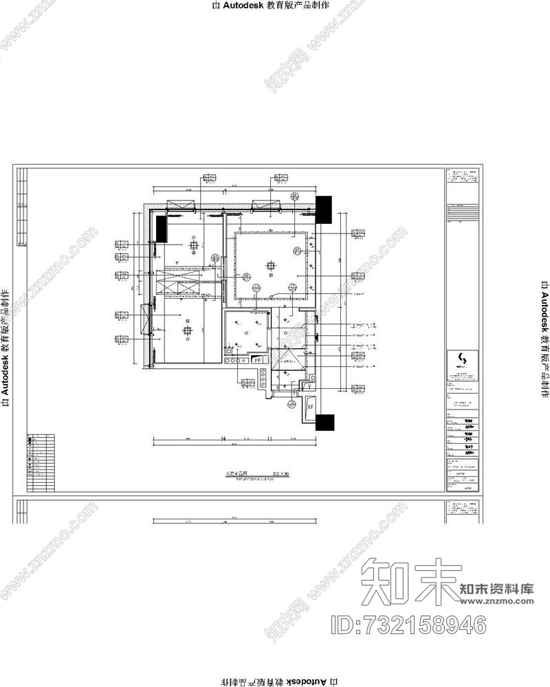 公寓精装修公寓样板房6套丨设计方案+效果图+CAD施工图施工图下载【ID:732158946】