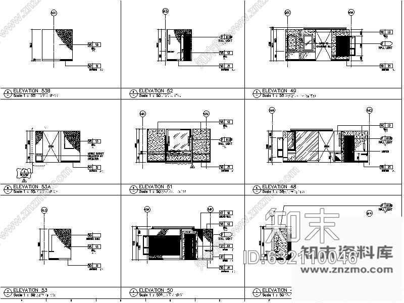 施工图北京某酒店SPA室内施工图cad施工图下载【ID:632110046】