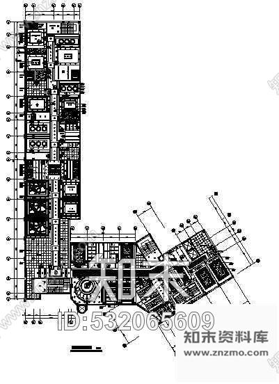 施工图某国际大酒店第三楼装修图cad施工图下载【ID:532065609】