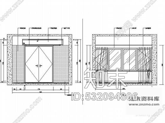 施工图商务酒店现代会议室施工图含效果cad施工图下载【ID:532094806】