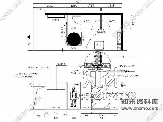 施工图郑州某大商场服装专柜设计图cad施工图下载【ID:532078769】