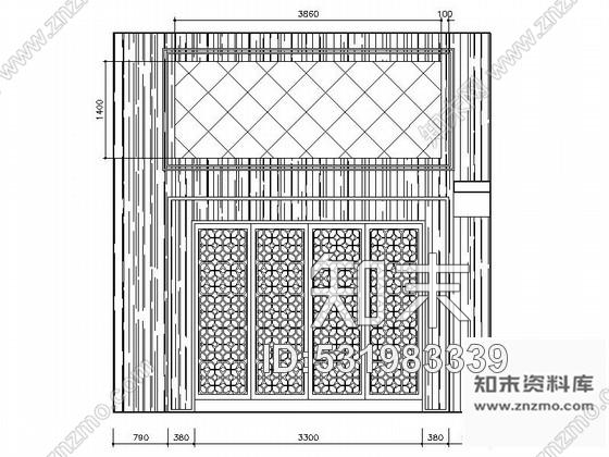 施工图某现代中式设计三层别墅装修图含效果预算cad施工图下载【ID:531983339】