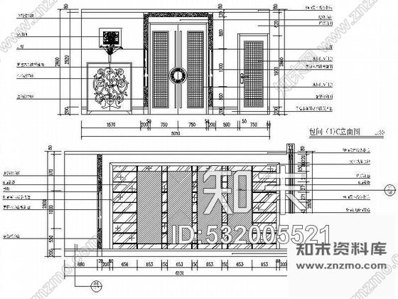 施工图星级酒店餐包设计装修图cad施工图下载【ID:532005521】