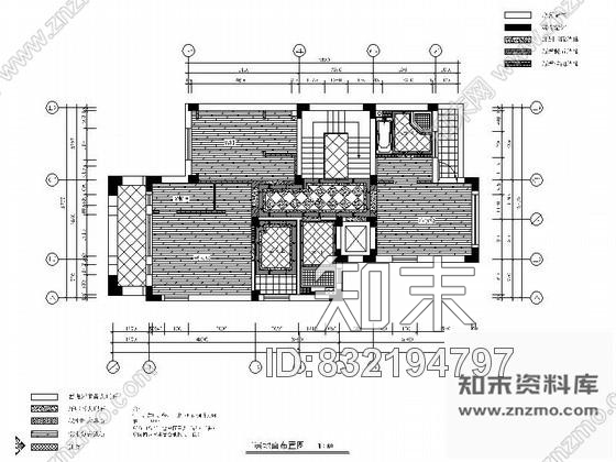 图块/节点三层别墅装修平面布置图cad施工图下载【ID:832194797】