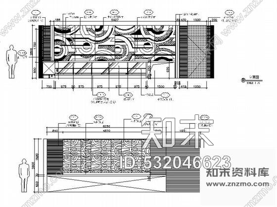 施工图现代简约酒店二层开敞式厨房装修图施工图下载【ID:532046623】