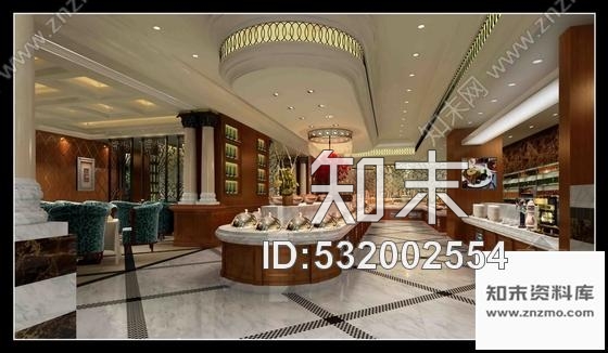 自助西餐厅装修施工图cad施工图下载【ID:532002554】
