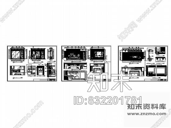 图块/节点花园居室主卧详图cad施工图下载【ID:832201781】