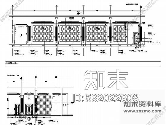 施工图深圳豪华酒店餐厅室内装修CAD竣工图含实景施工图下载【ID:532022608】