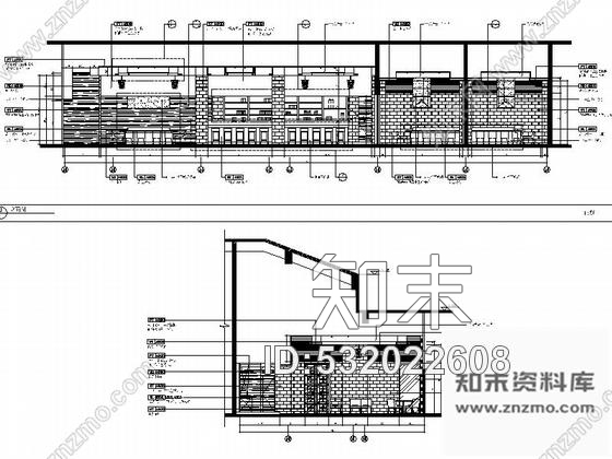 施工图深圳豪华酒店餐厅室内装修CAD竣工图含实景施工图下载【ID:532022608】