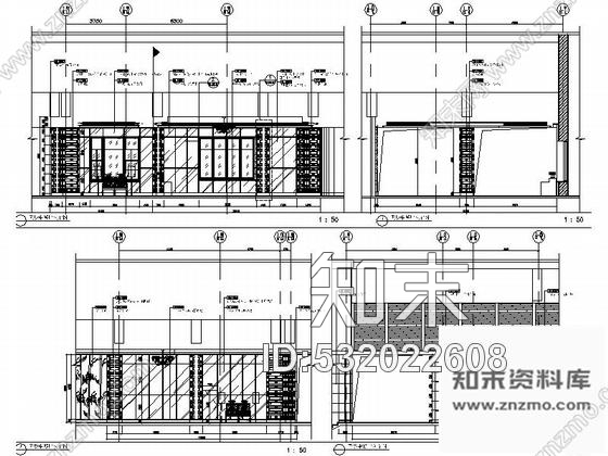 施工图深圳豪华酒店餐厅室内装修CAD竣工图含实景施工图下载【ID:532022608】