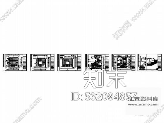 施工图东莞办公大厦LT6楼梯间室内装修图cad施工图下载【ID:532094857】