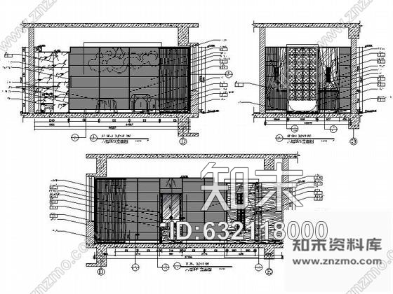 施工图酒店SPA体验室设计装修图含效果cad施工图下载【ID:632118000】