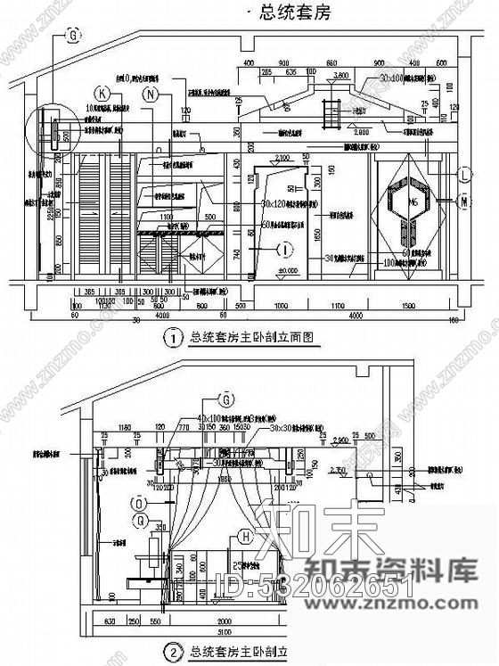 施工图某宾馆总统套房装修图cad施工图下载【ID:532062651】