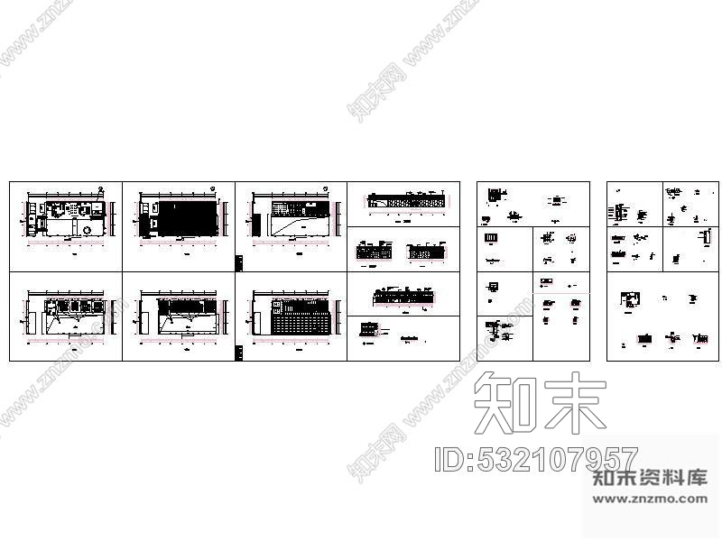 施工图一汽TOYOTA展厅设计图cad施工图下载【ID:532107957】