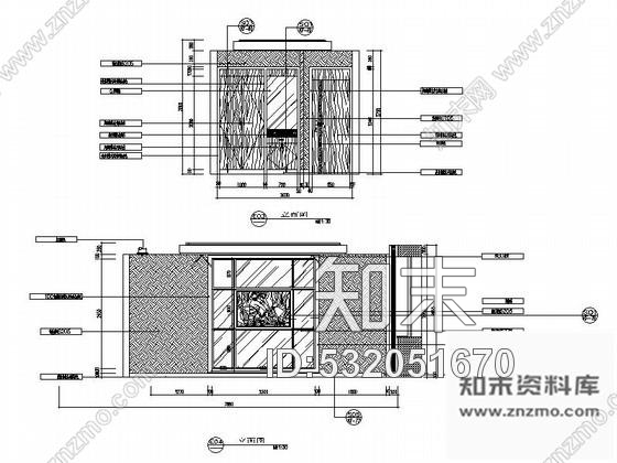施工图某大酒店简洁套房室内装修图cad施工图下载【ID:532051670】