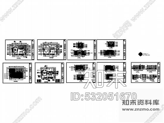 施工图某大酒店简洁套房室内装修图cad施工图下载【ID:532051670】