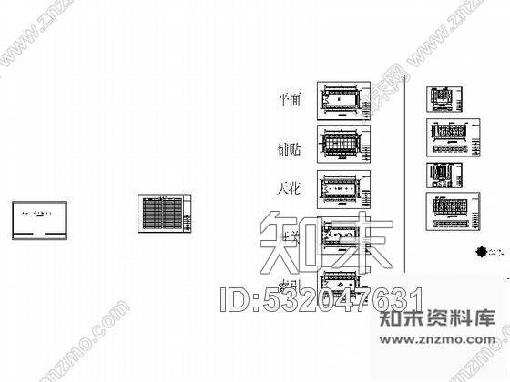 施工图现代酒店布草间装修图cad施工图下载【ID:532047631】