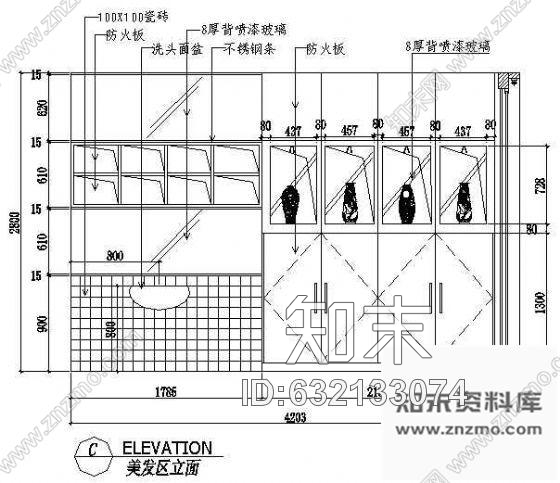 施工图某美容院装修图cad施工图下载【ID:632133074】