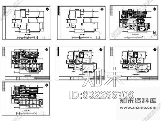 图块/节点居室设计方案平面cad施工图下载【ID:832266709】