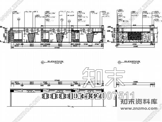 施工图湖南现代风格餐厅公共空间装修施工图含实景cad施工图下载【ID:532007511】