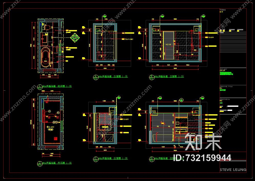 很全的几套小户型样板房施工图对人帮助很大需要的进来看看施工图下载【ID:732159944】