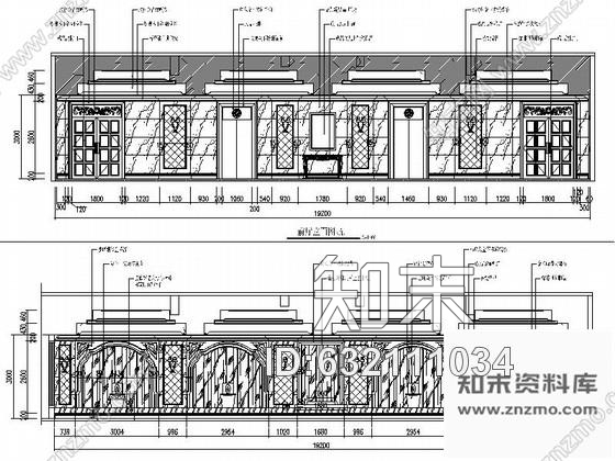 施工图某酒店欧式古典豪华商务会所室内装修设计施工图含效果cad施工图下载【ID:632111034】