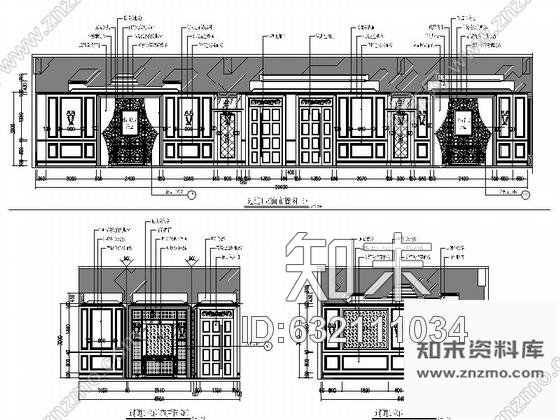 施工图某酒店欧式古典豪华商务会所室内装修设计施工图含效果cad施工图下载【ID:632111034】