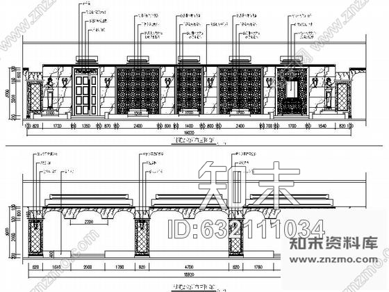 施工图某酒店欧式古典豪华商务会所室内装修设计施工图含效果cad施工图下载【ID:632111034】