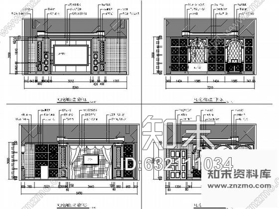 施工图某酒店欧式古典豪华商务会所室内装修设计施工图含效果cad施工图下载【ID:632111034】