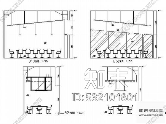 施工图上海办公空间装修图cad施工图下载【ID:532101801】