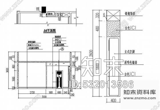 施工图某餐厅包间装修施工图3cad施工图下载【ID:532013586】