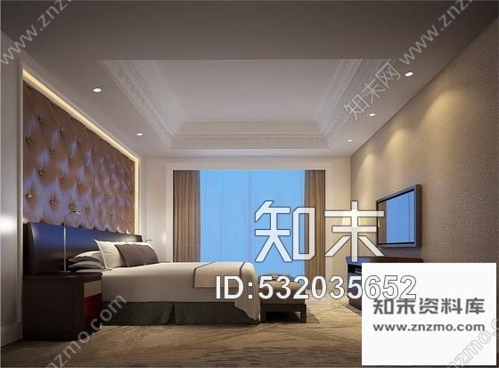 施工图吉林高档商务酒店部长套间装修图含效果施工图下载【ID:532035652】